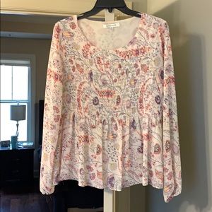 Floral print blouse